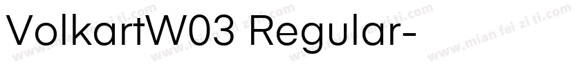 VolkartW03 Regular字体转换